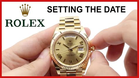 how to change the time on rolex|rolex setting date and time.